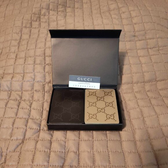 AUTHENTIC GUCCI 2 Deck Playing Cards Classic Interlocking GG Logo - Picture 1 of 5